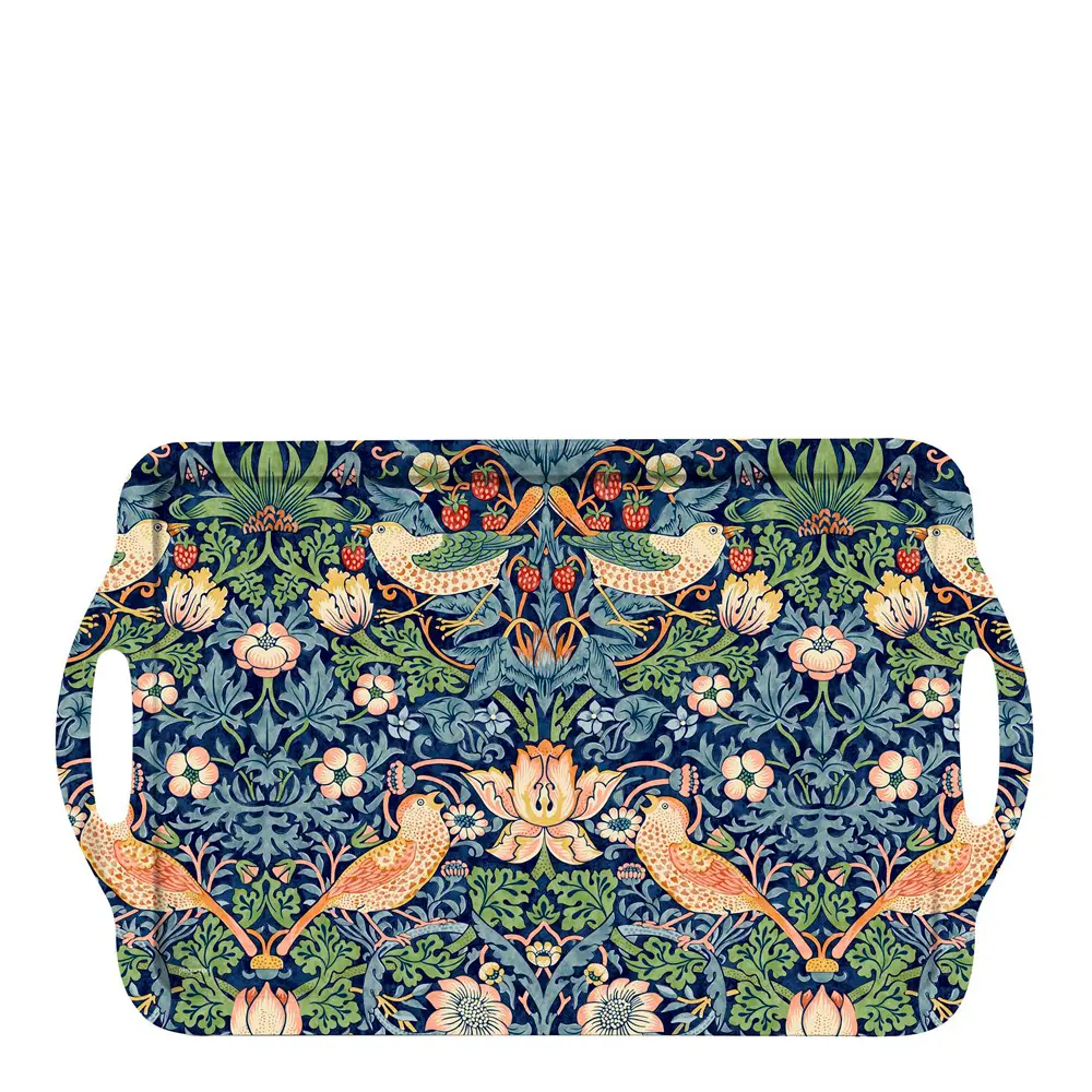 Strawberry Thief Tarjotin 48x29,5 cm Sininen