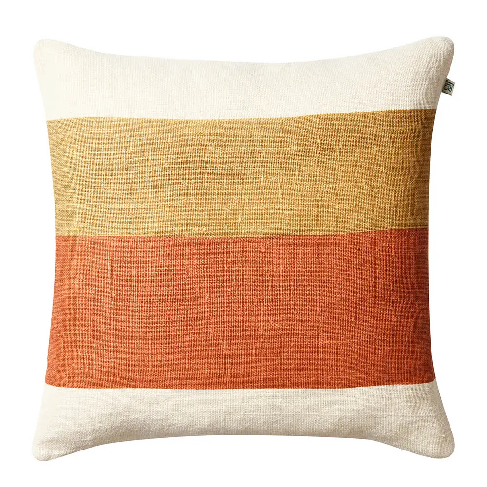 Kumar tyynynpäällinen pellava 50x50 cm Khaki/Apricot Orange