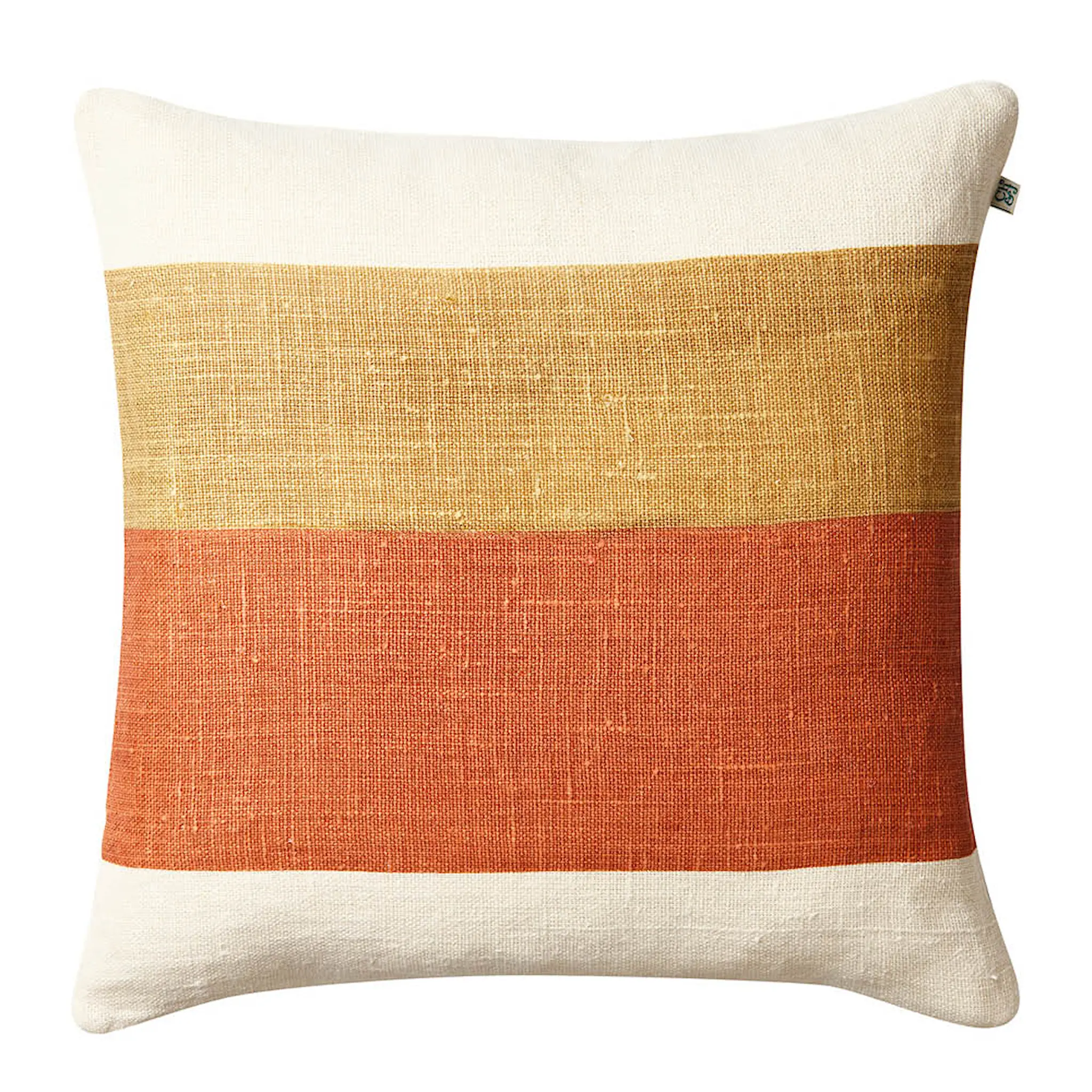 Chhatwal & Jonsson Kumar kuddfodral linne 50x50 cm Khaki/Apricot Orange
