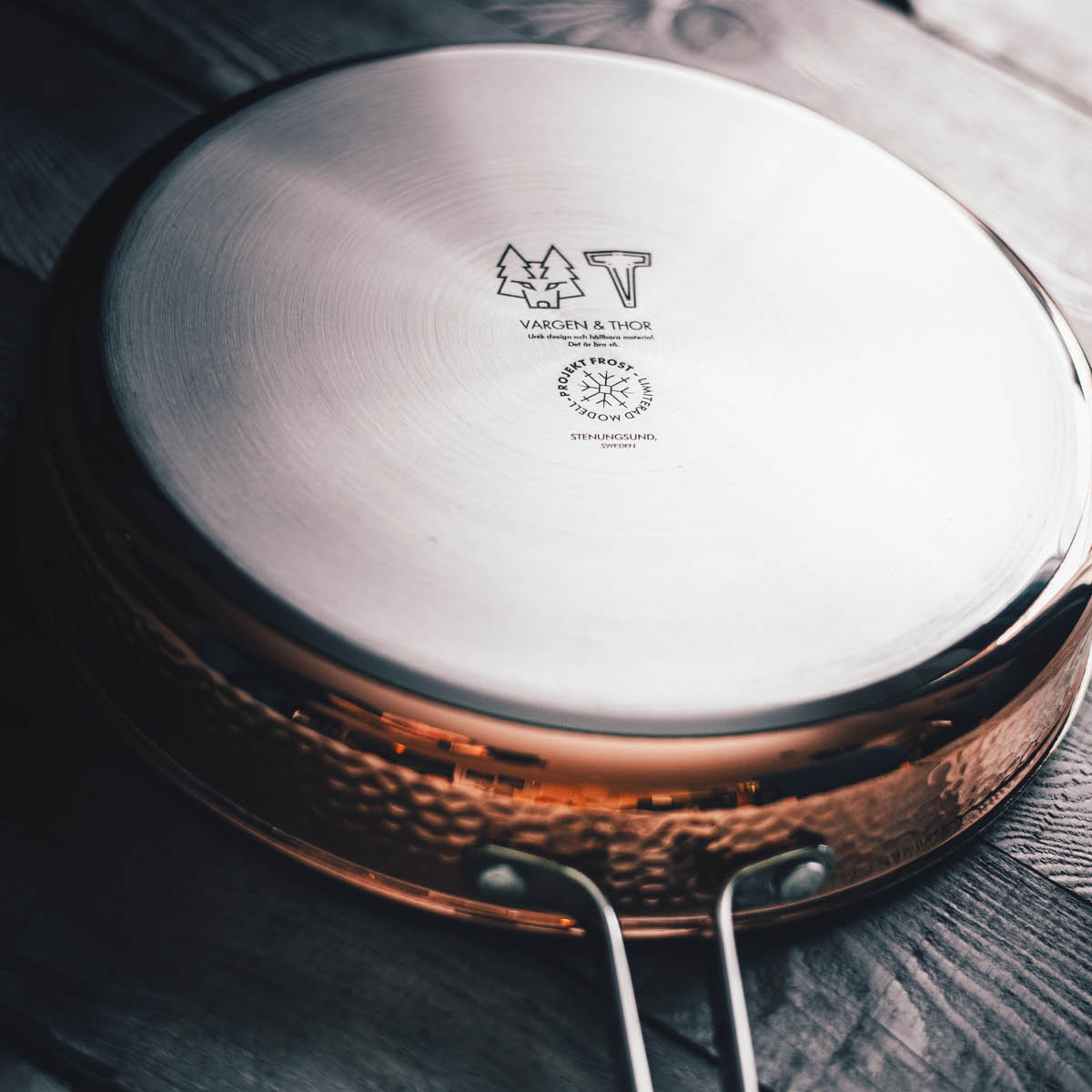 Vargen & Thor Modell Y traktørpanne 28 cm kobber