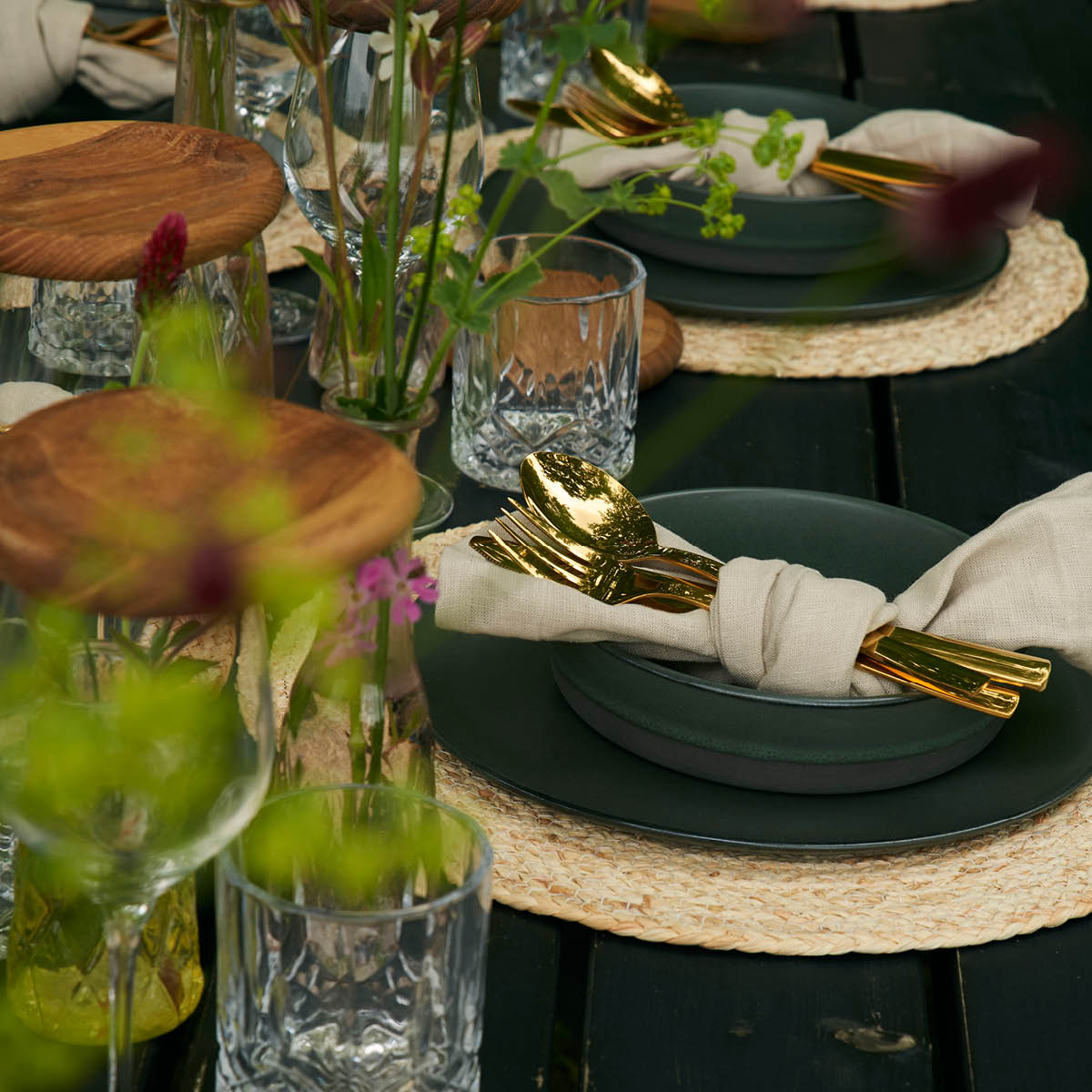 Aida RAW Northern Green skål 19,5x4,5 cm