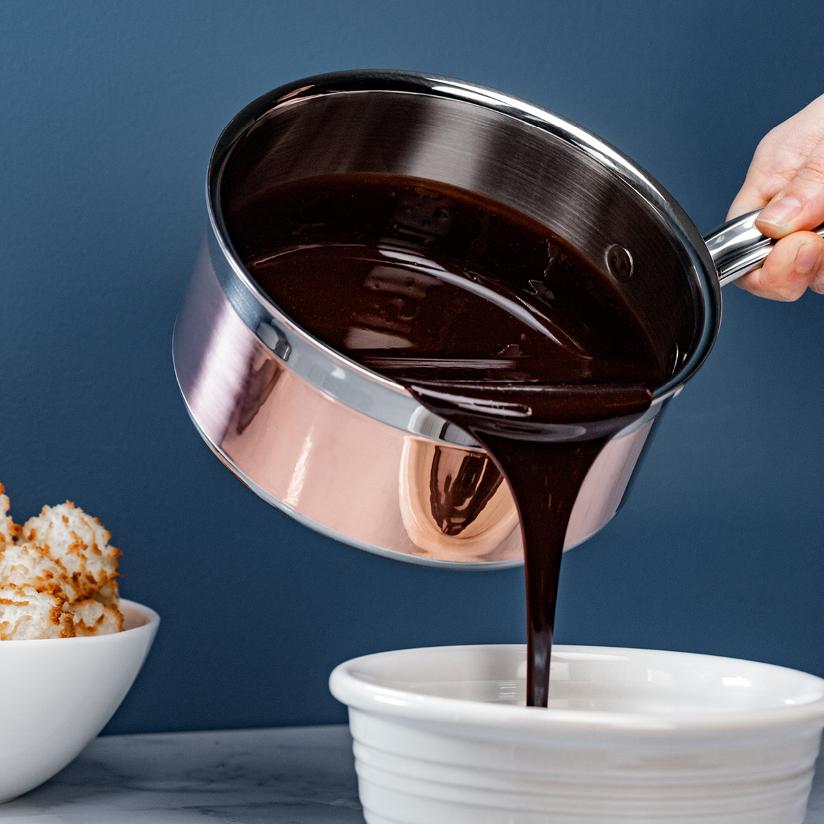 Hestan Copperbond kasserolle med lokk 1,4L kobber