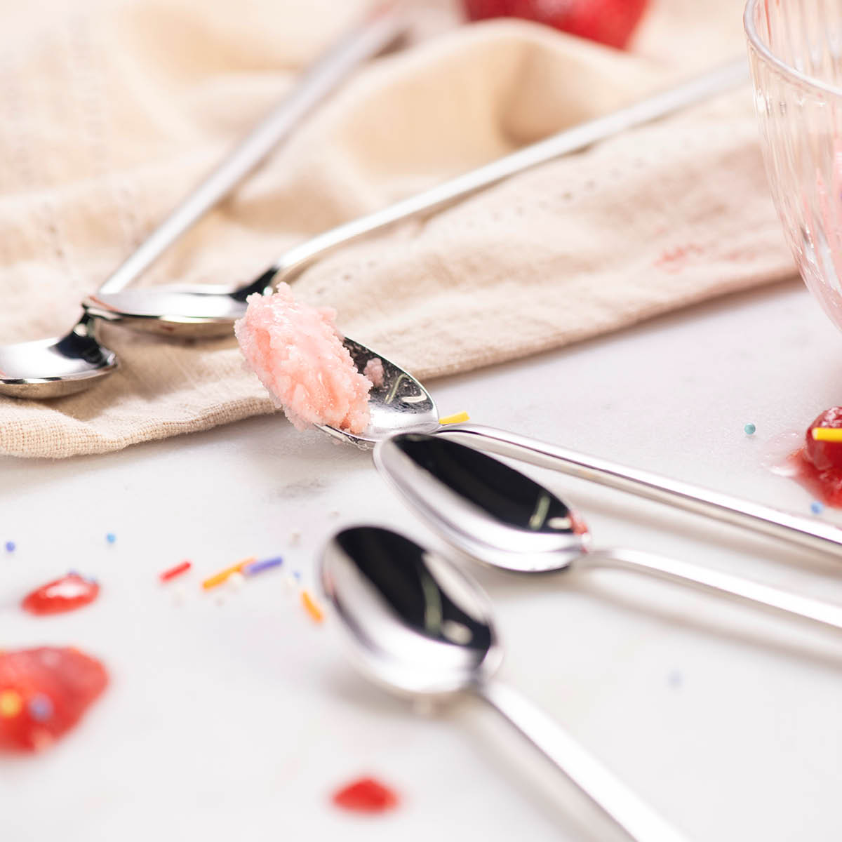 Modern House Spring dessertskje 19 cm 6 stk blankt stål