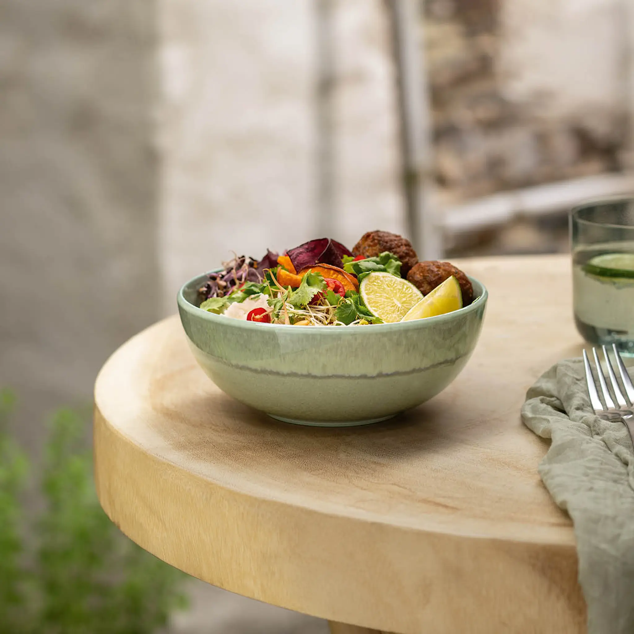 Villeroy & Boch Perlemor Alga skål 17 cm 55 cl grön