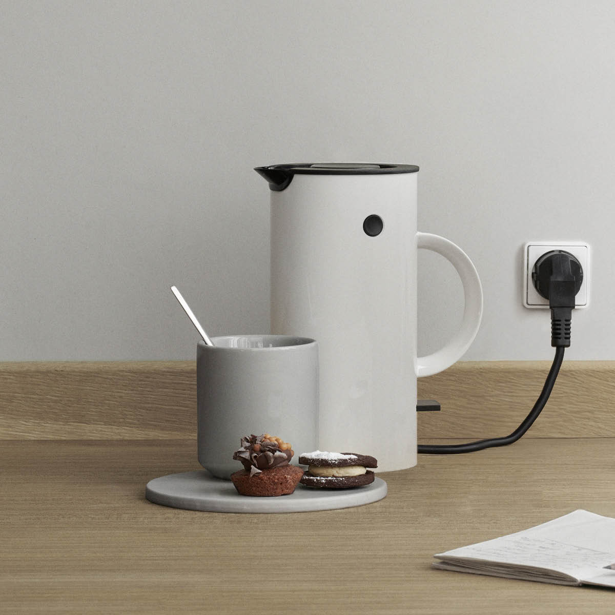 Stelton EM77 mini vannkoker 0,5L hvit