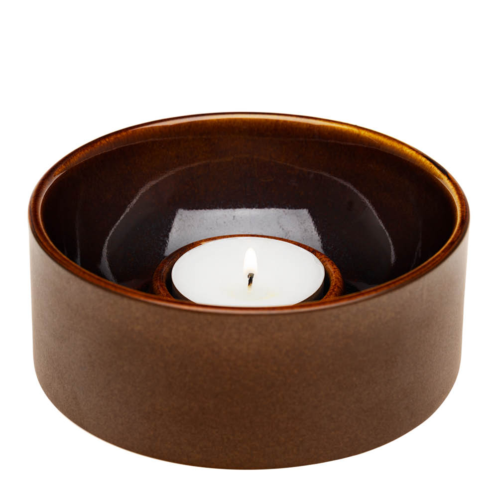 Arabia Kirnu lyslykt 11x5 cm brun