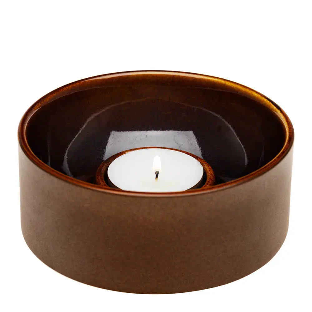 Kirnu lyslykt 11x5 cm brun