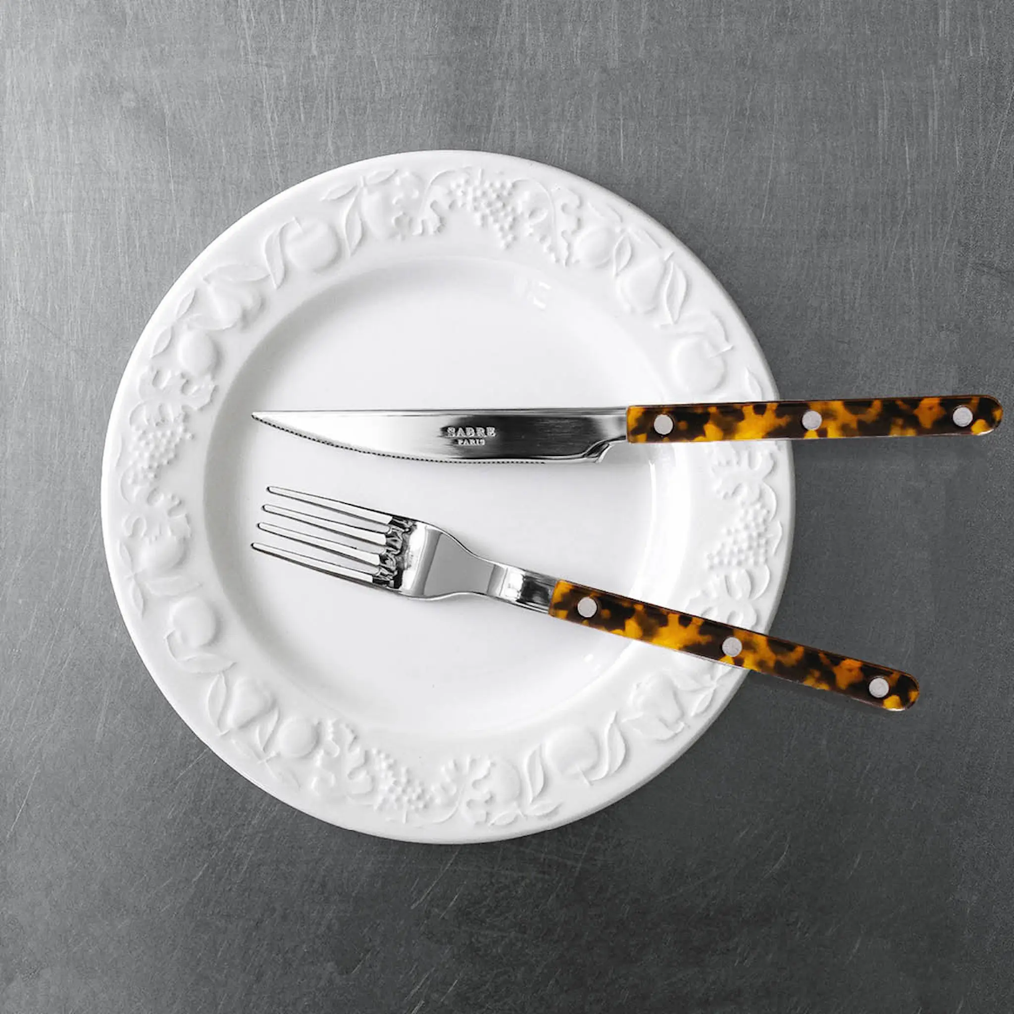 Sabre Bistrot ruokailuvälinesarja 4 kpl Faux Tortoise