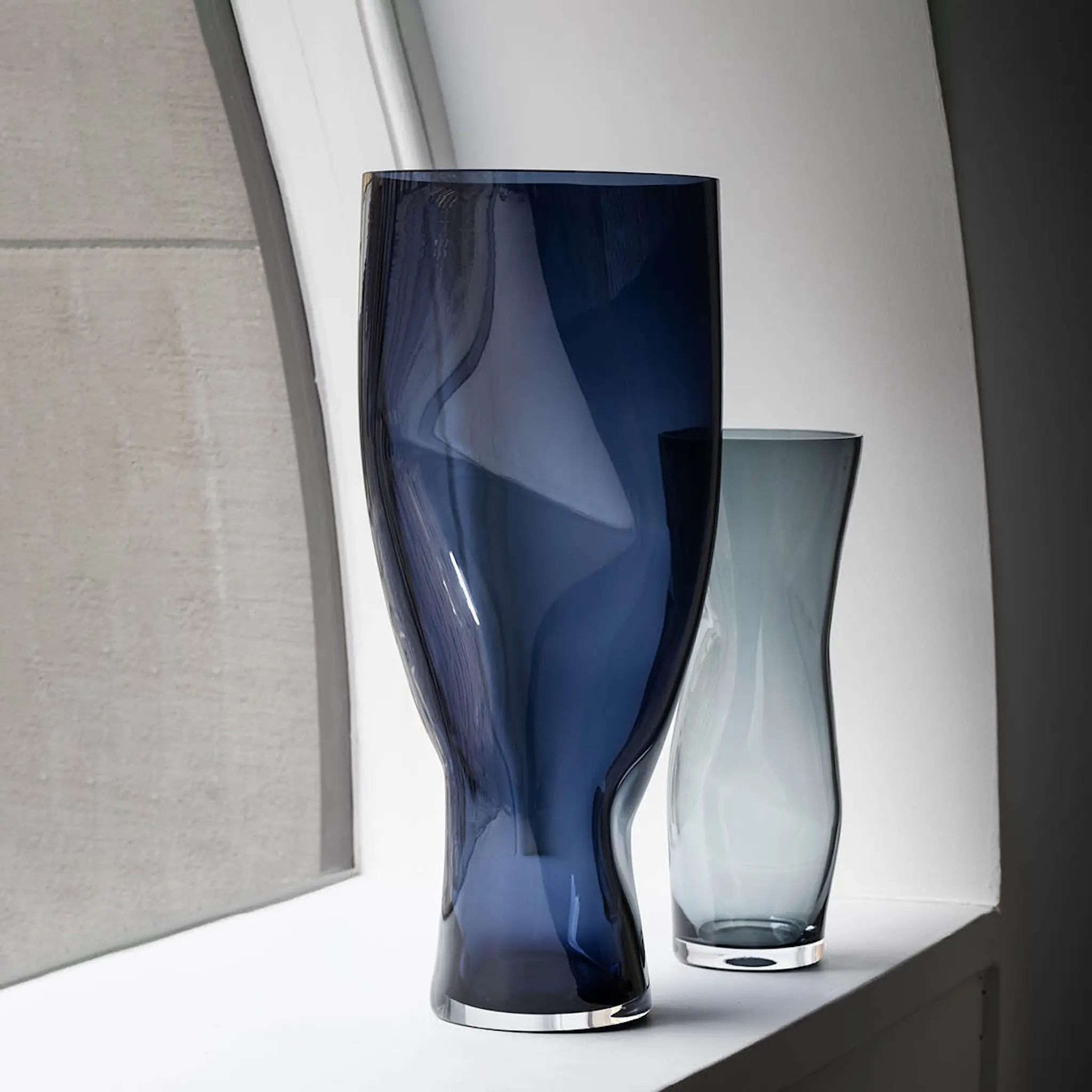 Orrefors Squeeze Maljakko 34 cm Sininen