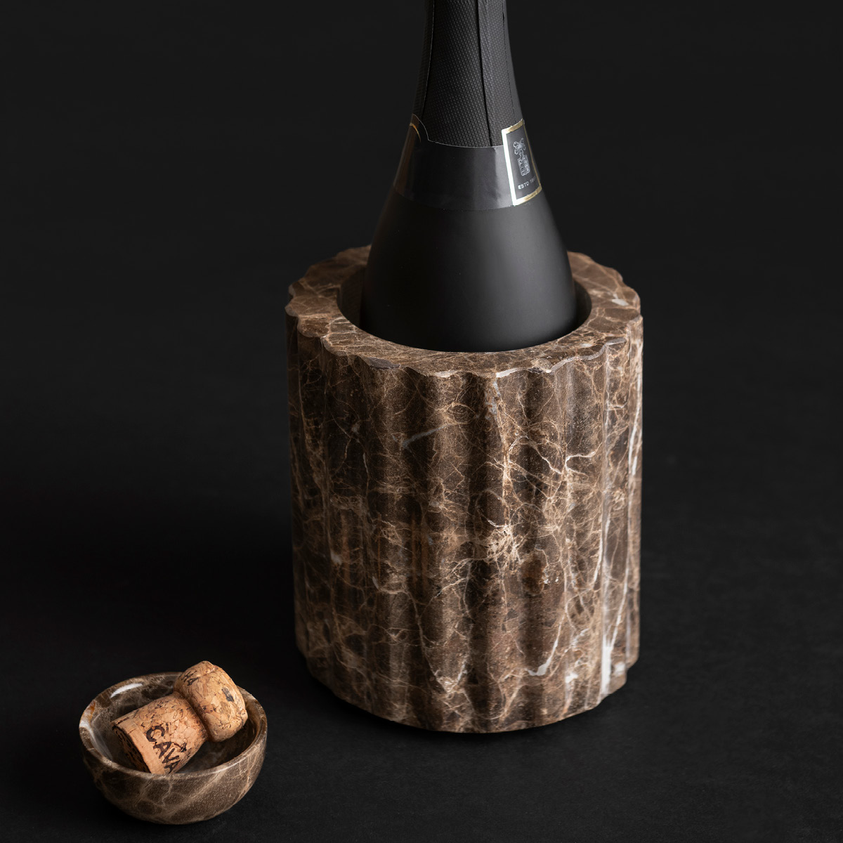 Maku Kitchen Life Maku Viinicooleri marmori 14x16 cm Ruskea