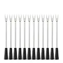 Tapasgaffel 12-pack svart