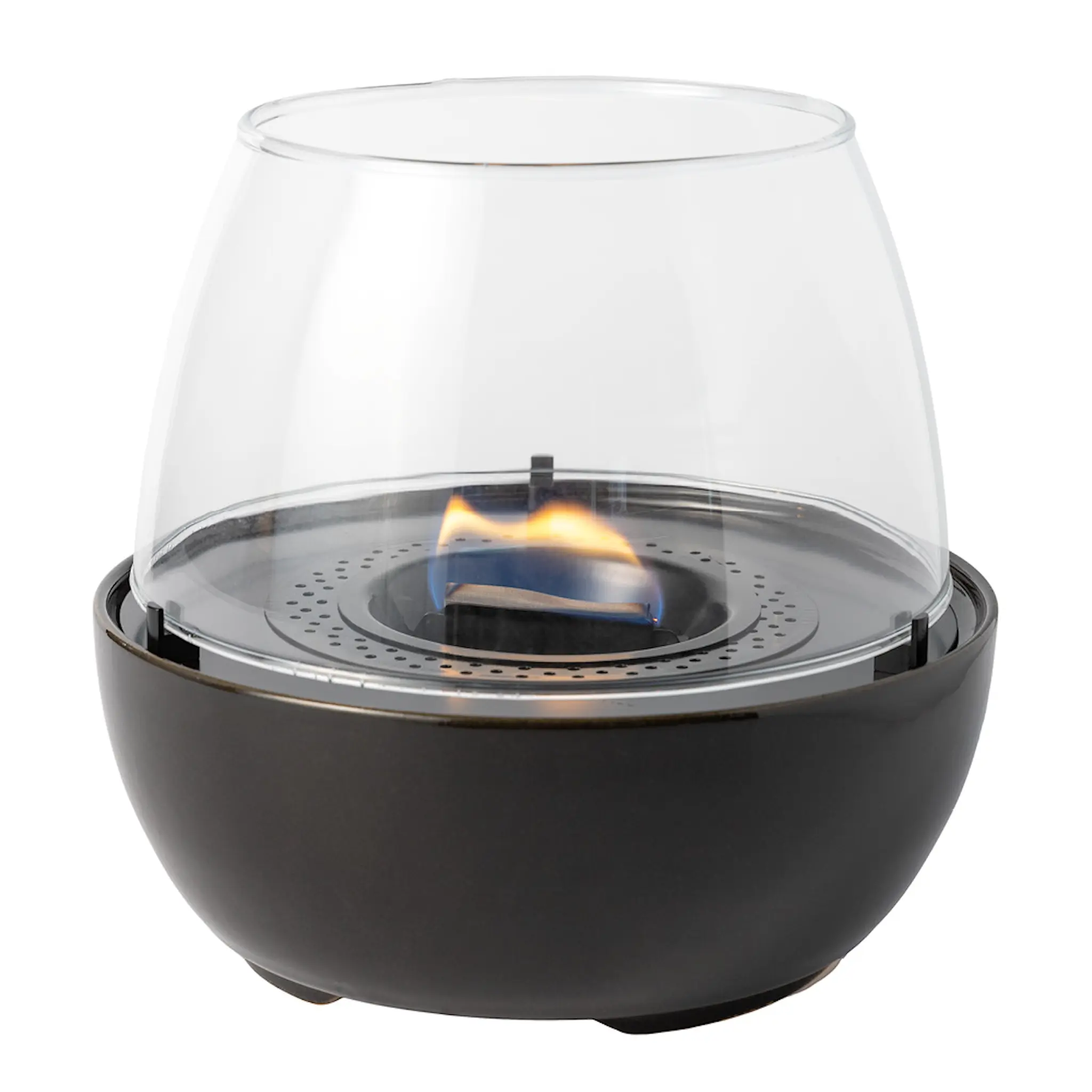 Tenderflame Tulip 18 lykta 0,3 L keramik reactive glace svart