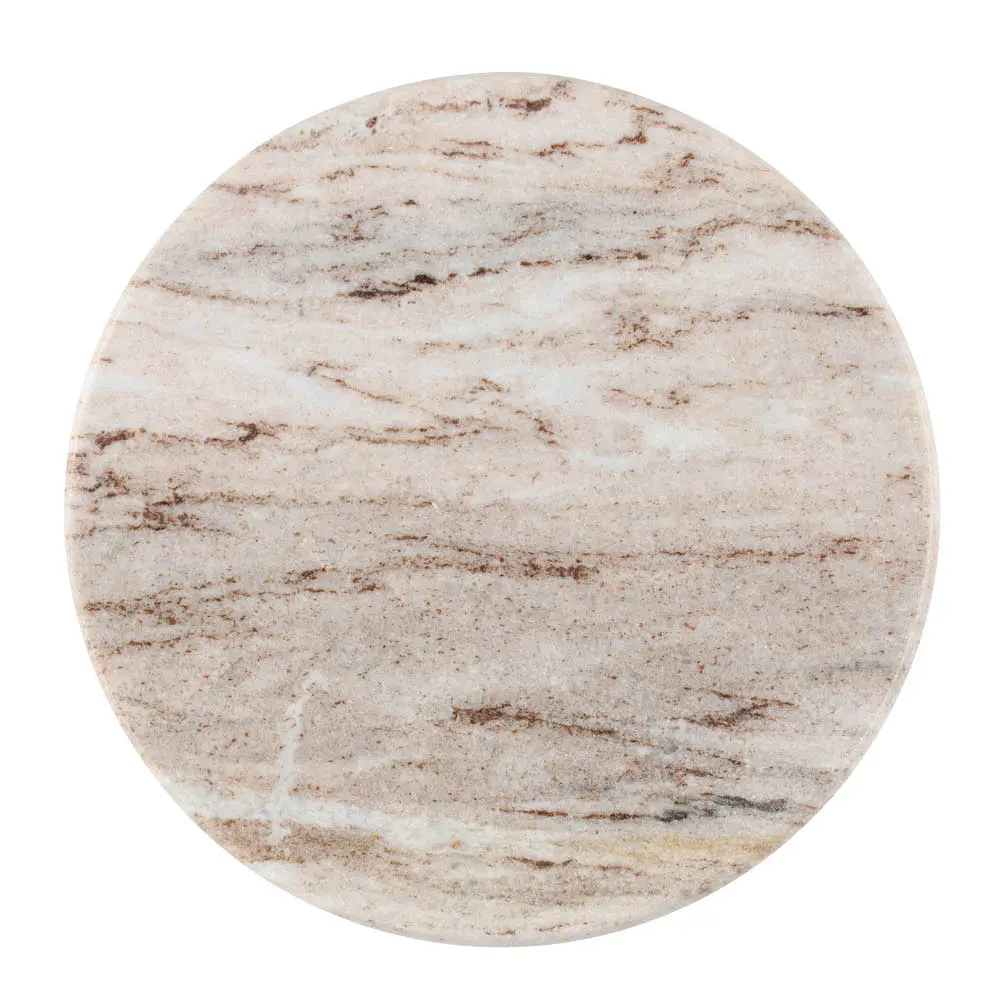 Serveringsbrett marmor 30 cm beige