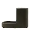 Datura borste- och tvålhållare 18x13 cm mörkgrå