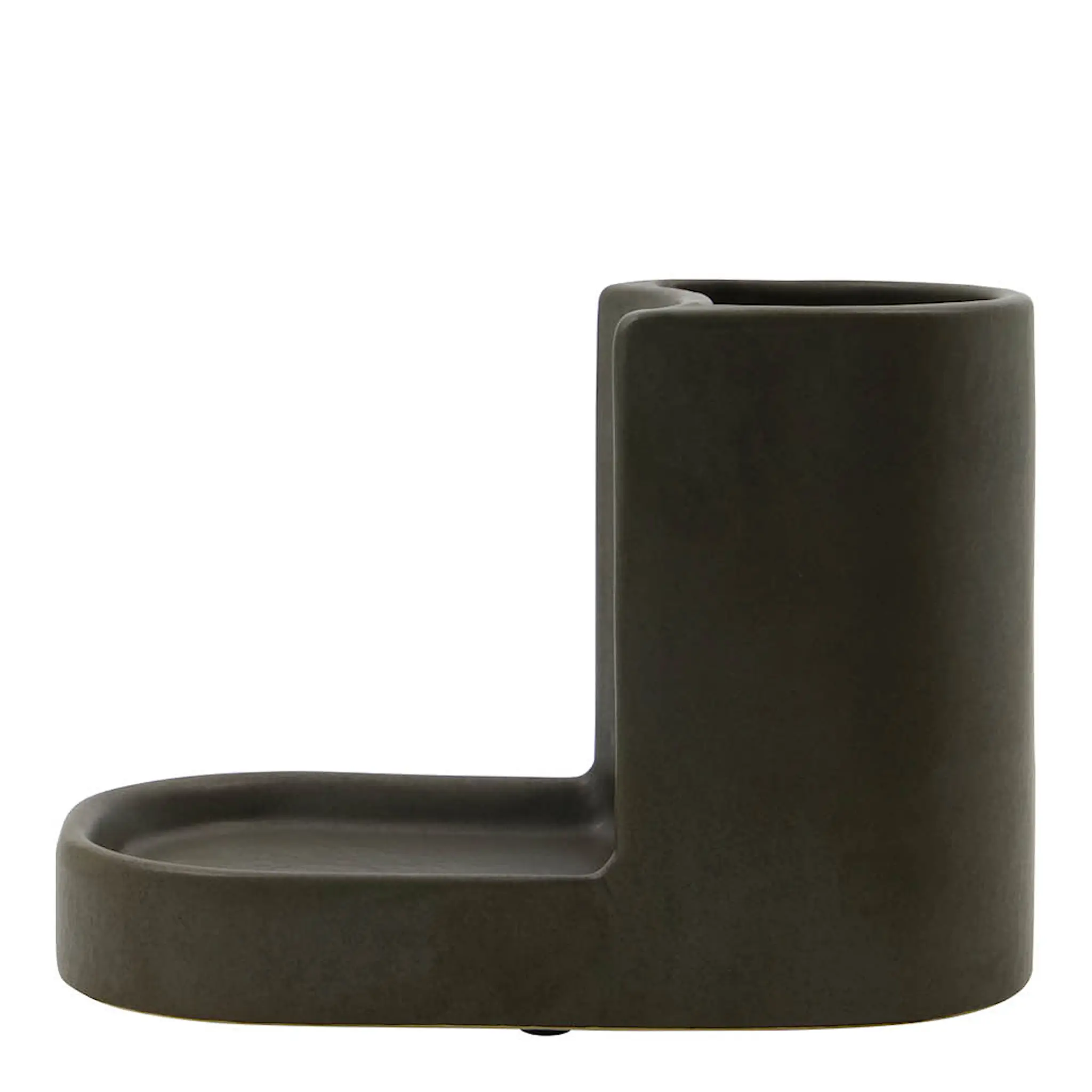 Meraki Datura Harja- ja saippuateline 18x13 cm Tummanharmaa