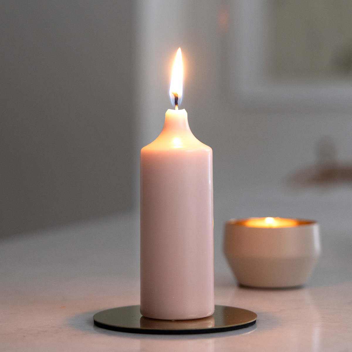 Liljeholmens Kupé Pöytäkynttilä 11 cm 4 kpl Vaaleanpunainen