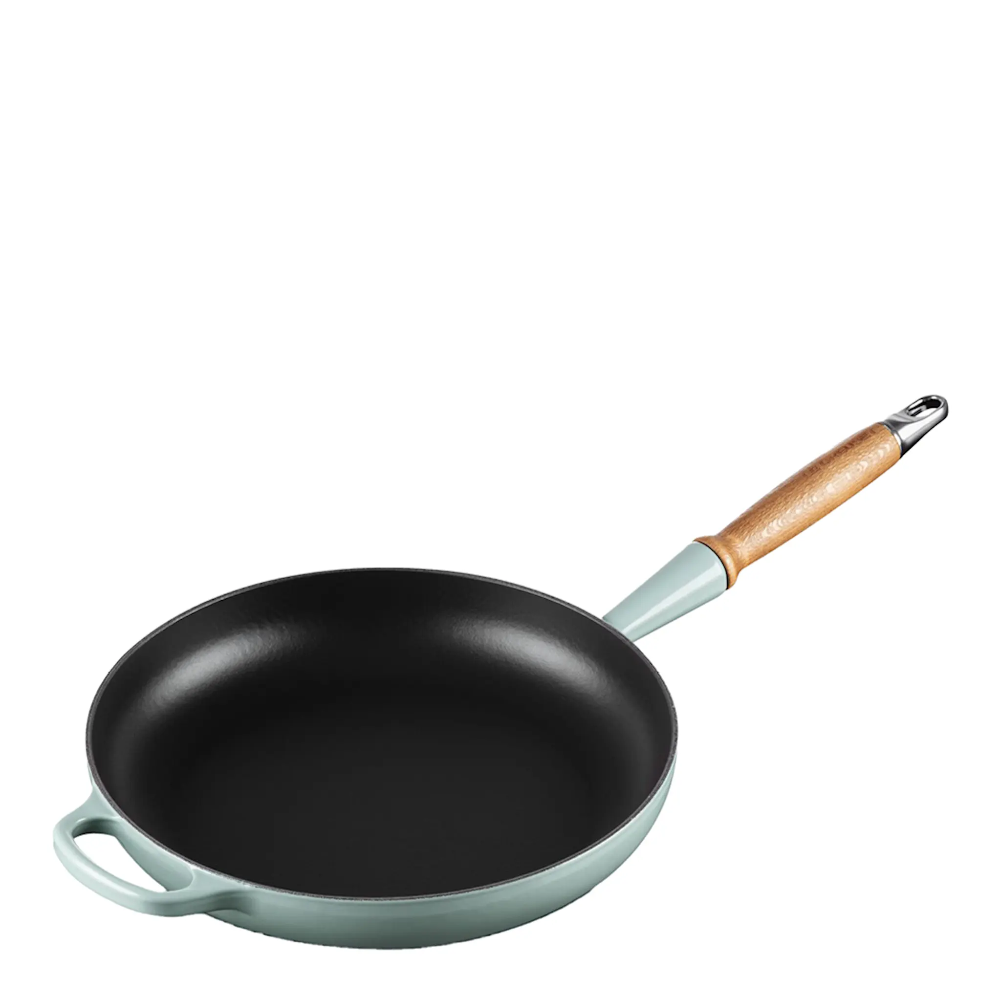 Le Creuset Signature stekpanna med trähandtag 28 cm sea salt