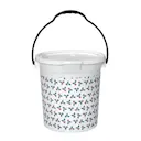 Hink med lock 10 L Vit