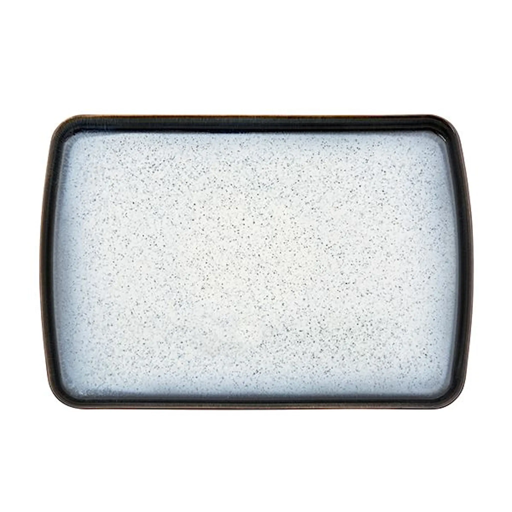 Denby Halo Rektangulärt Uppläggningsfat 25,5x37,5 cm Grå/Svart