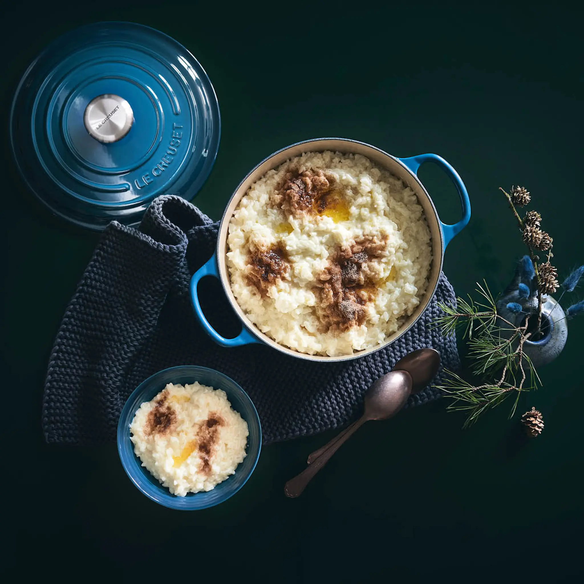 Le Creuset Signature Gjutjärnsgryta rund 24 cm 4,2 L deep teal