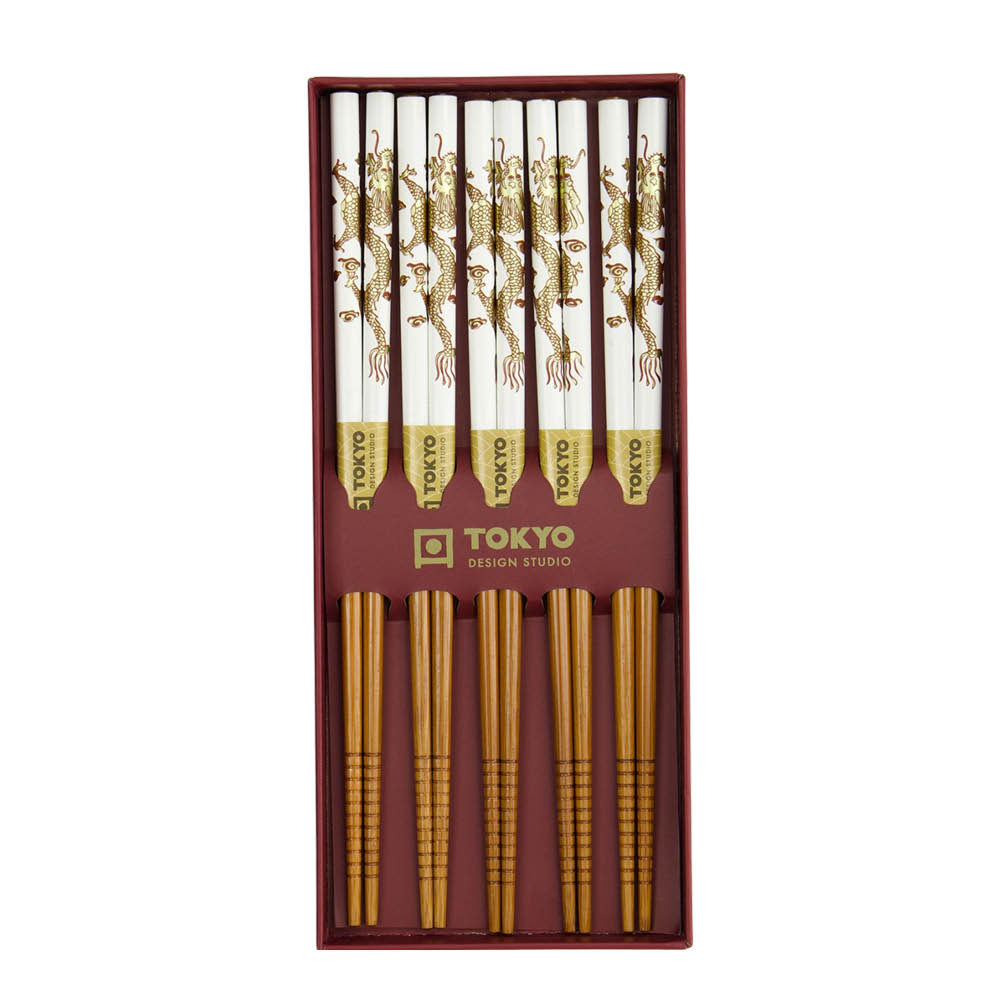 Tokyo Design Studio Ätpinnar gåvoset 5-pack drake