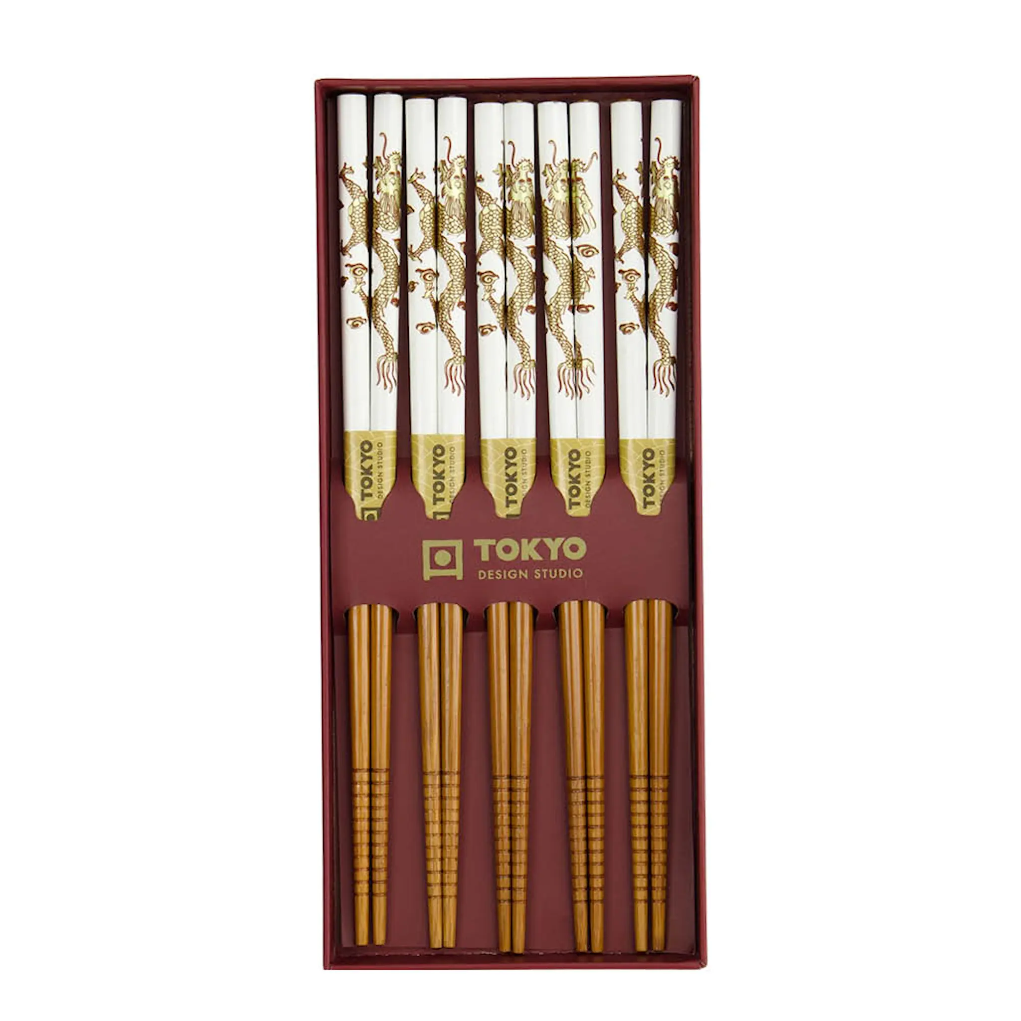 Tokyo Design Studio Ätpinnar gåvoset 5-pack drake