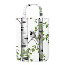 Björkdungen tygkasse 32x40 cm offwhite/grön