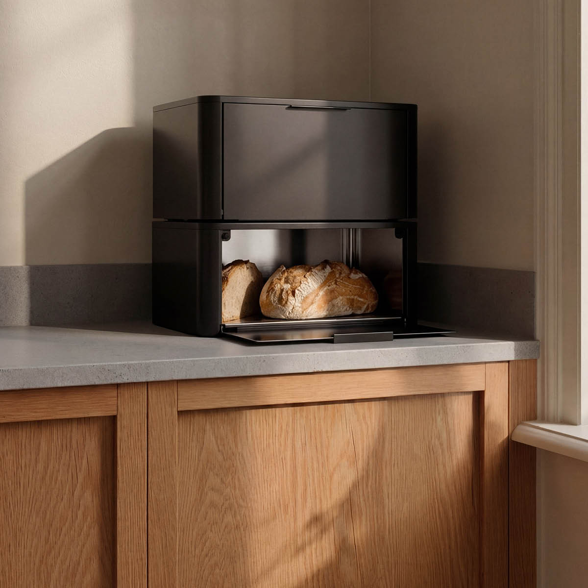 Stelton SR leipälaatikko 18 cm musta