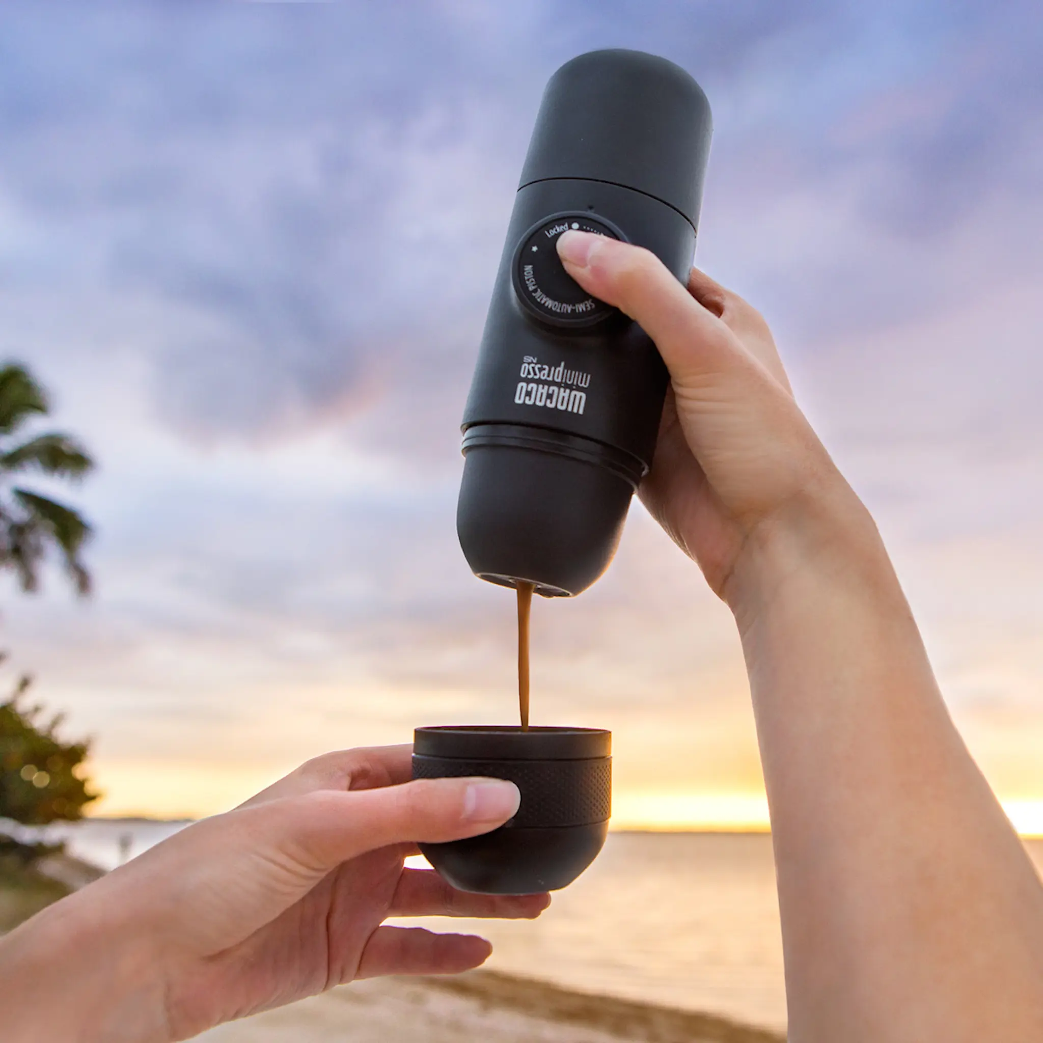 Wacaco Minipresso bärbar espressomaskin svart