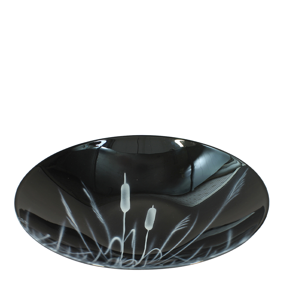 Nybro Crystal Kaveldun Fat 30 cm Svart