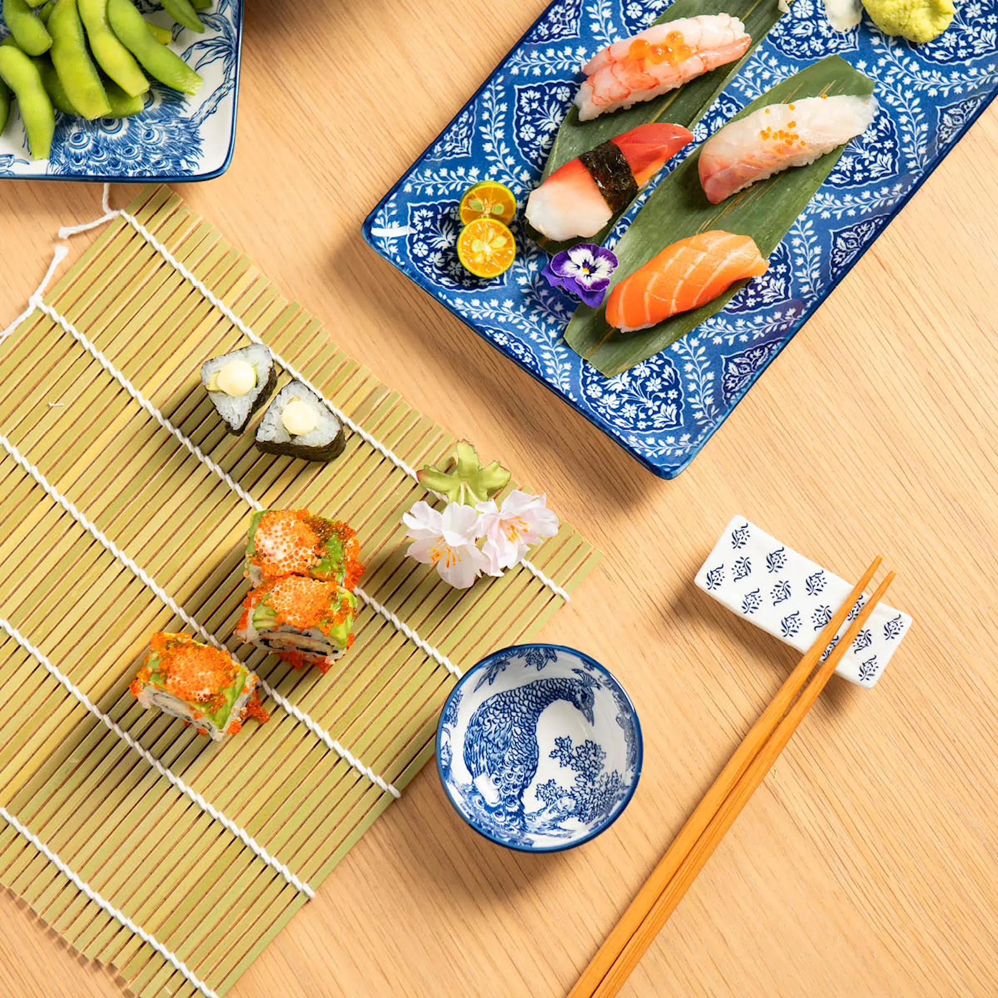 Modern House Sakura Roll sushimatte 24x24 cm natur