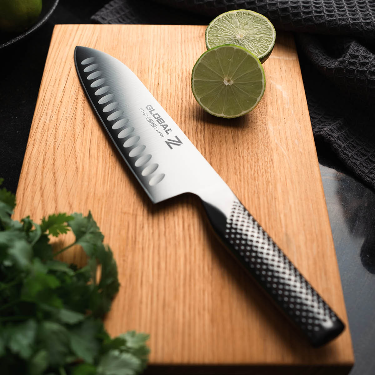 Global Global Z GZ-80 santokukniv 18 cm olivslipad