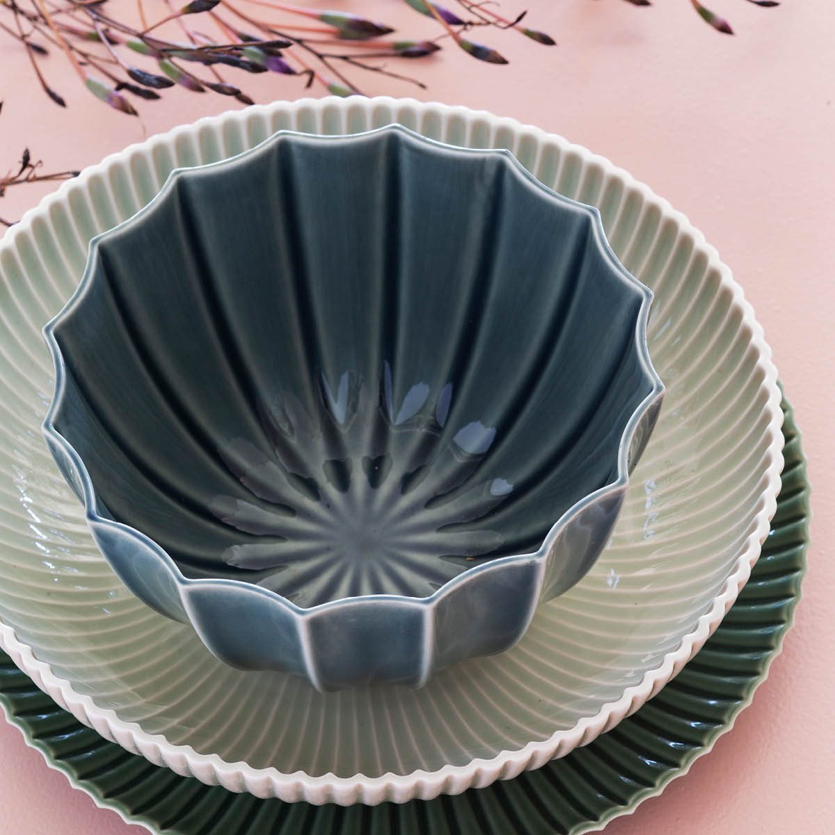 Dottir Samsurium skål 17,5 cm mørkeblå