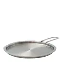 Platt lock 20 cm rostfritt stål