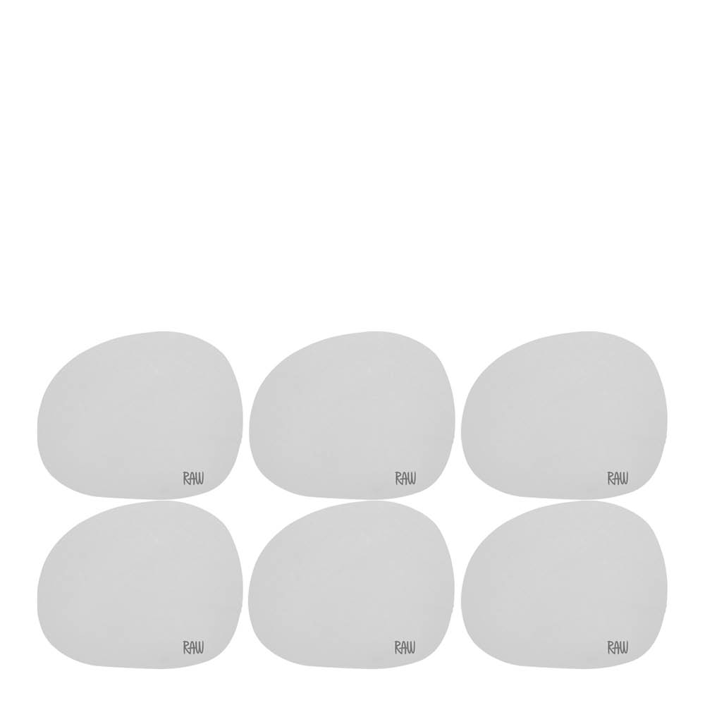 Aida - Raw Soft Lasinalunen silikoni 6 kpl Light Grey