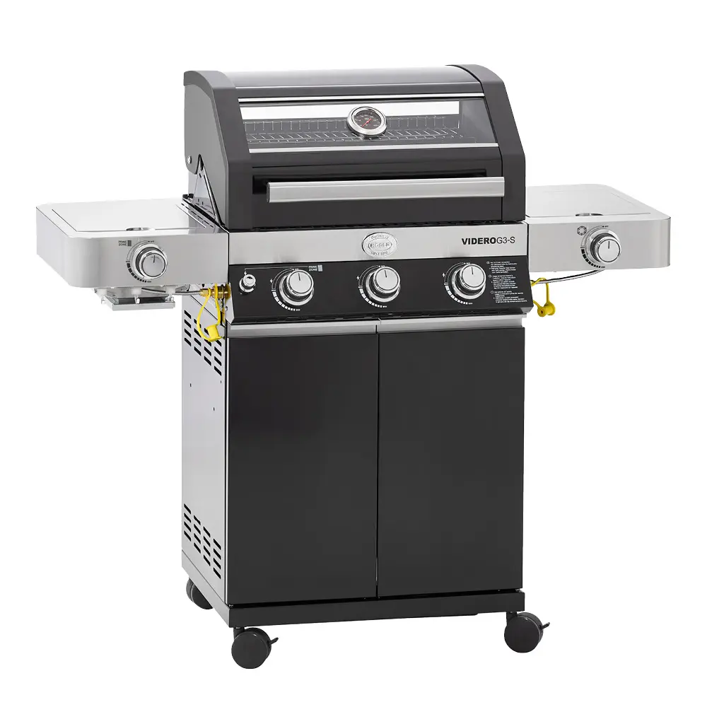 Videro G3-S Vario+ gassgrill 17000W svart