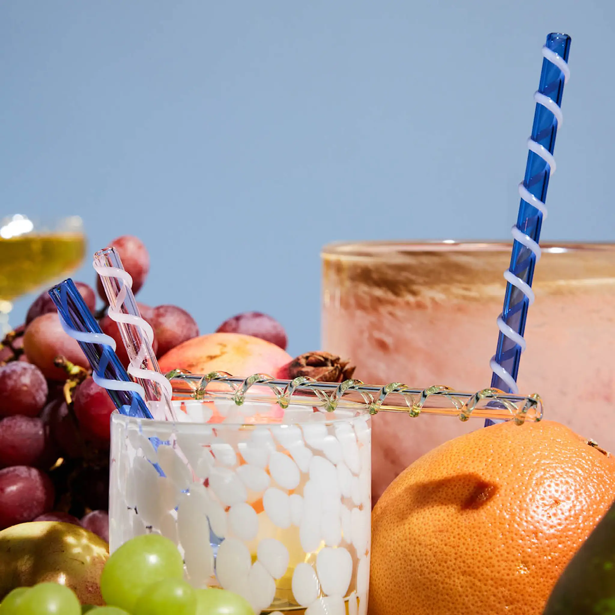 ByOn Celebrate Sugrör Glas 4-pack Multi