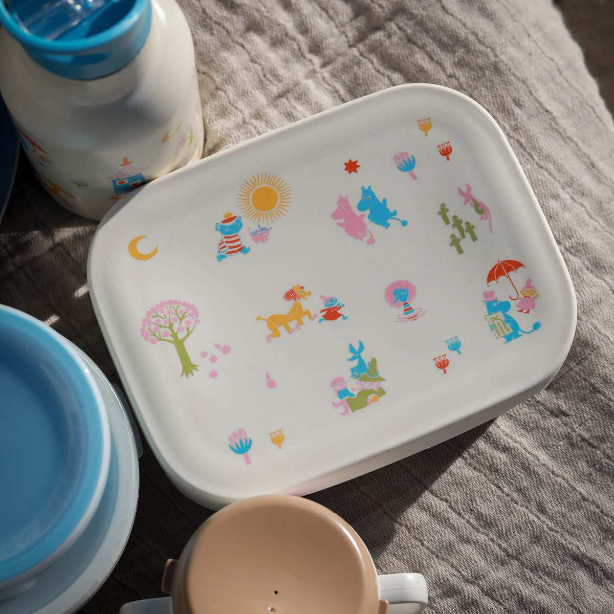 Rätt Start Mumin matlåda plåt 17,5x13,5 cm beige 80 år