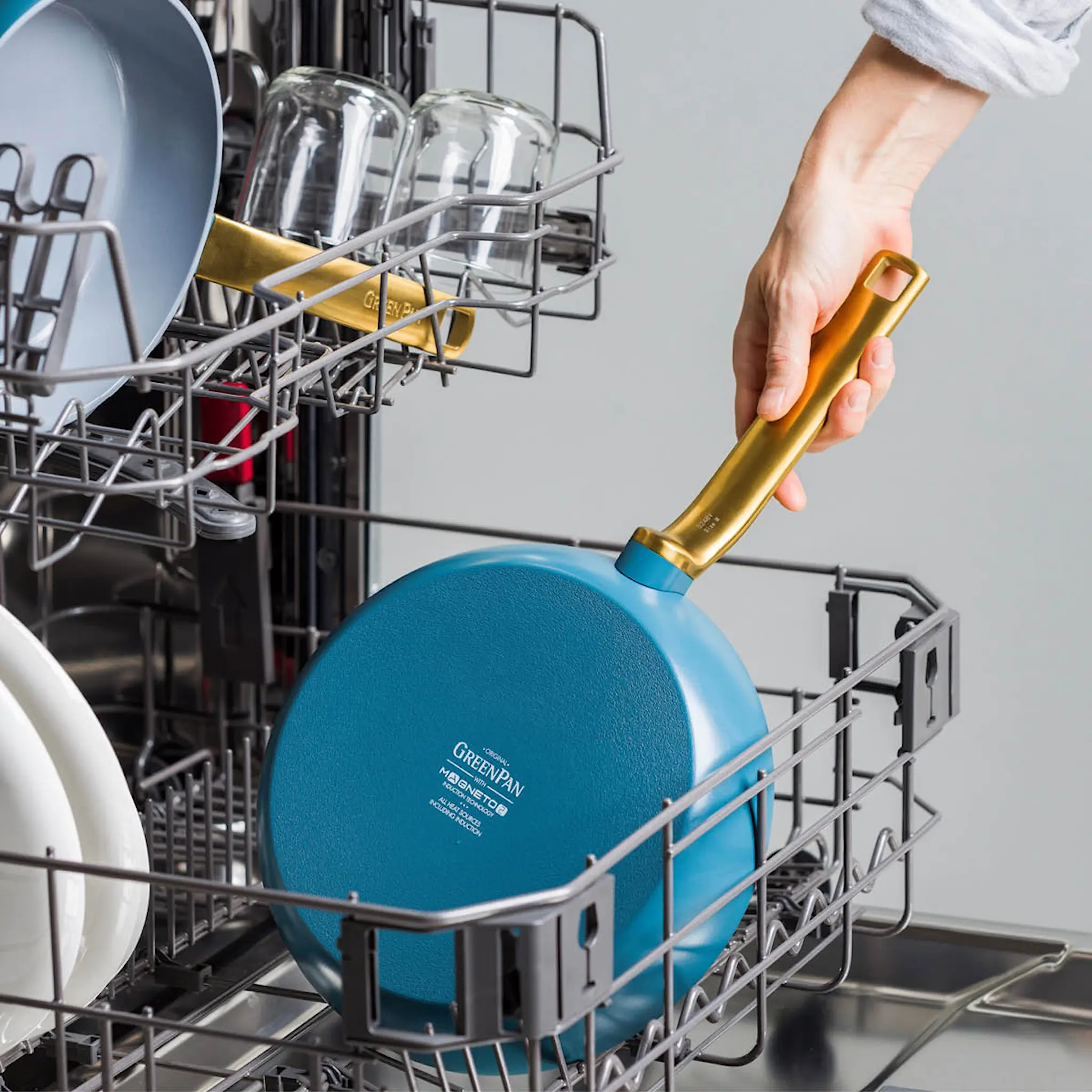 GreenPan Evolution keraaminen paistinpannu 30 cm sininen