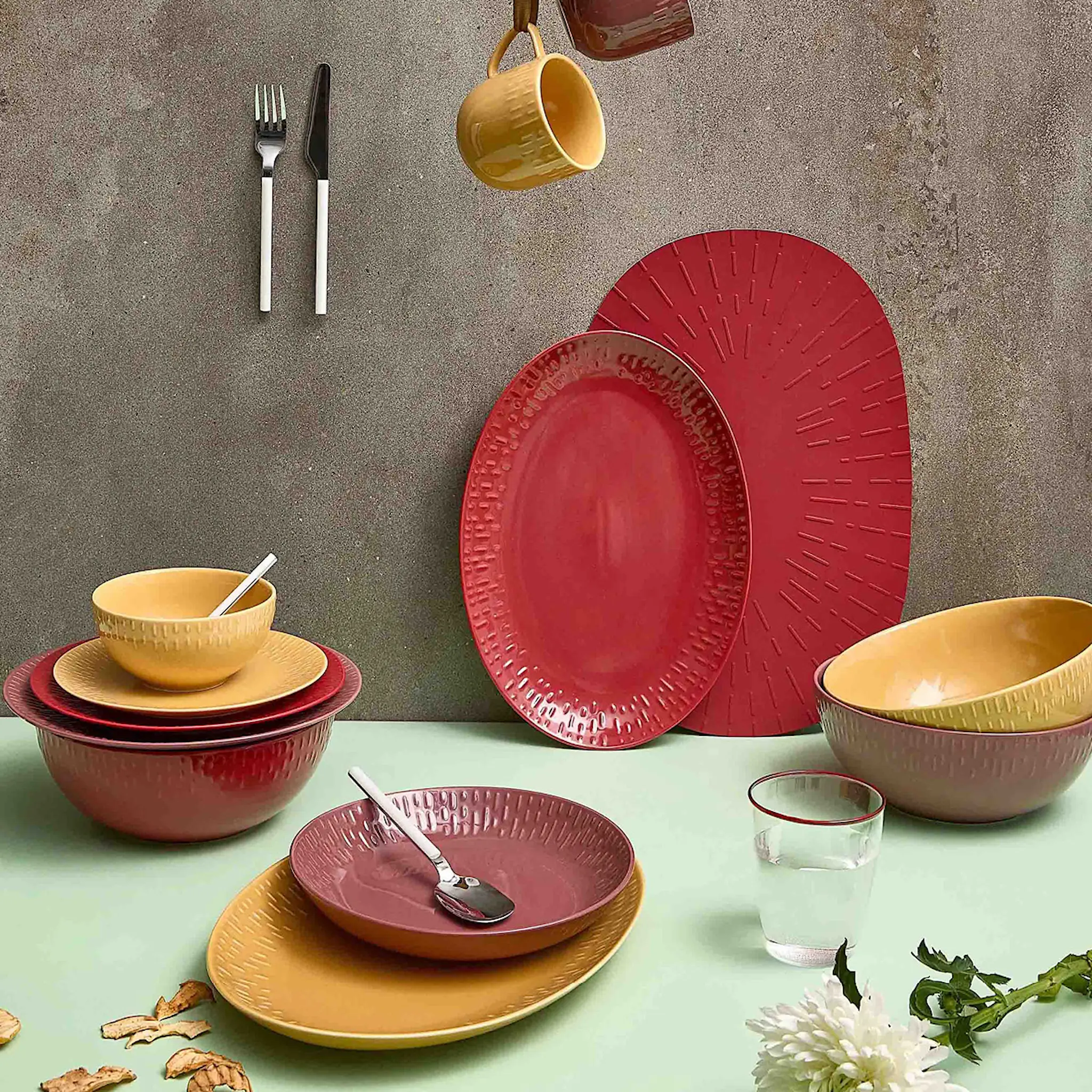 Aida - Life in colour Confetti bestickset 16 delar mozzarella