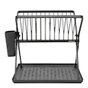 SinkSide hopfällbart diskställ 31,5×33×37 cm svart