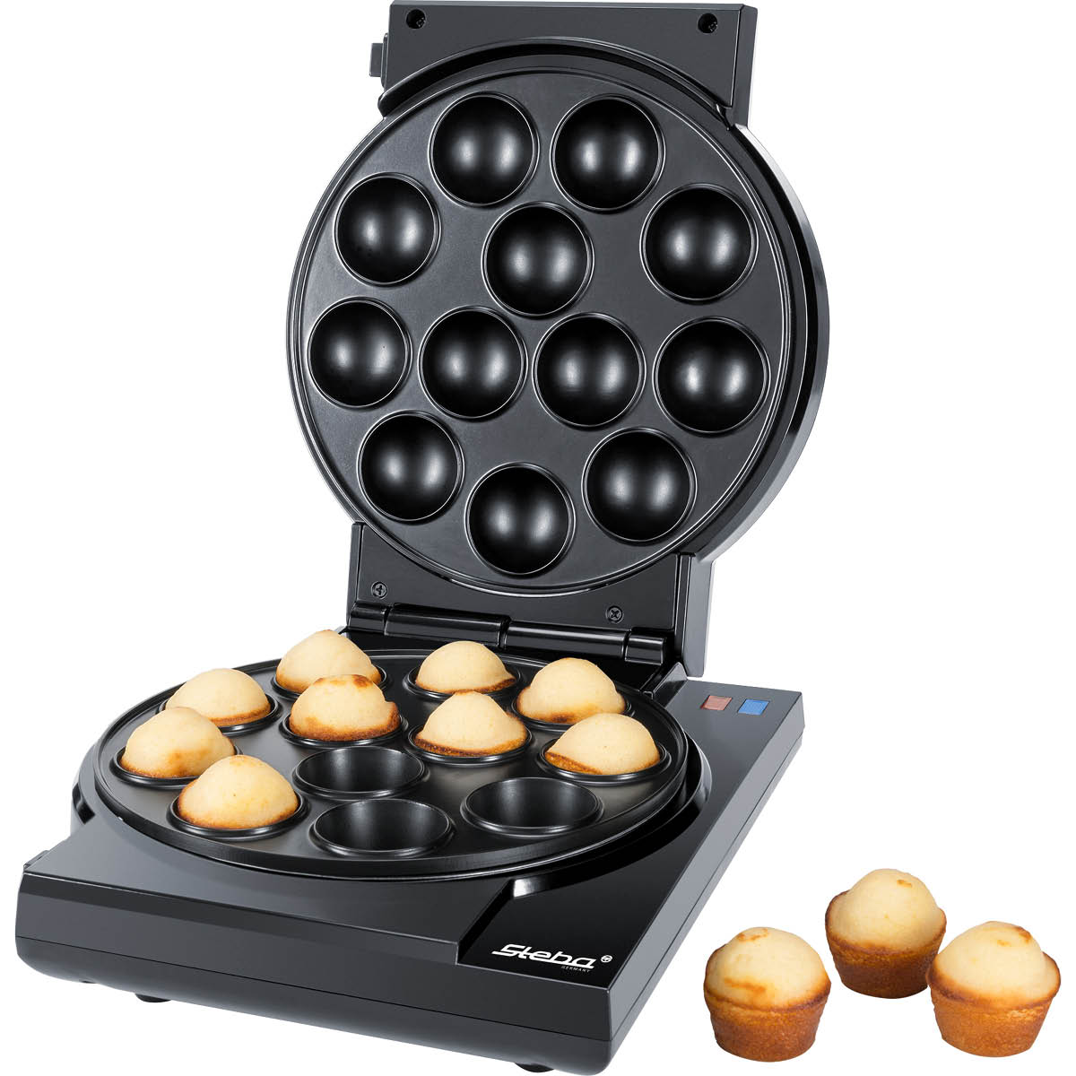 Steba Cupcake-/munkjärn CM3 3in1 svart/stål