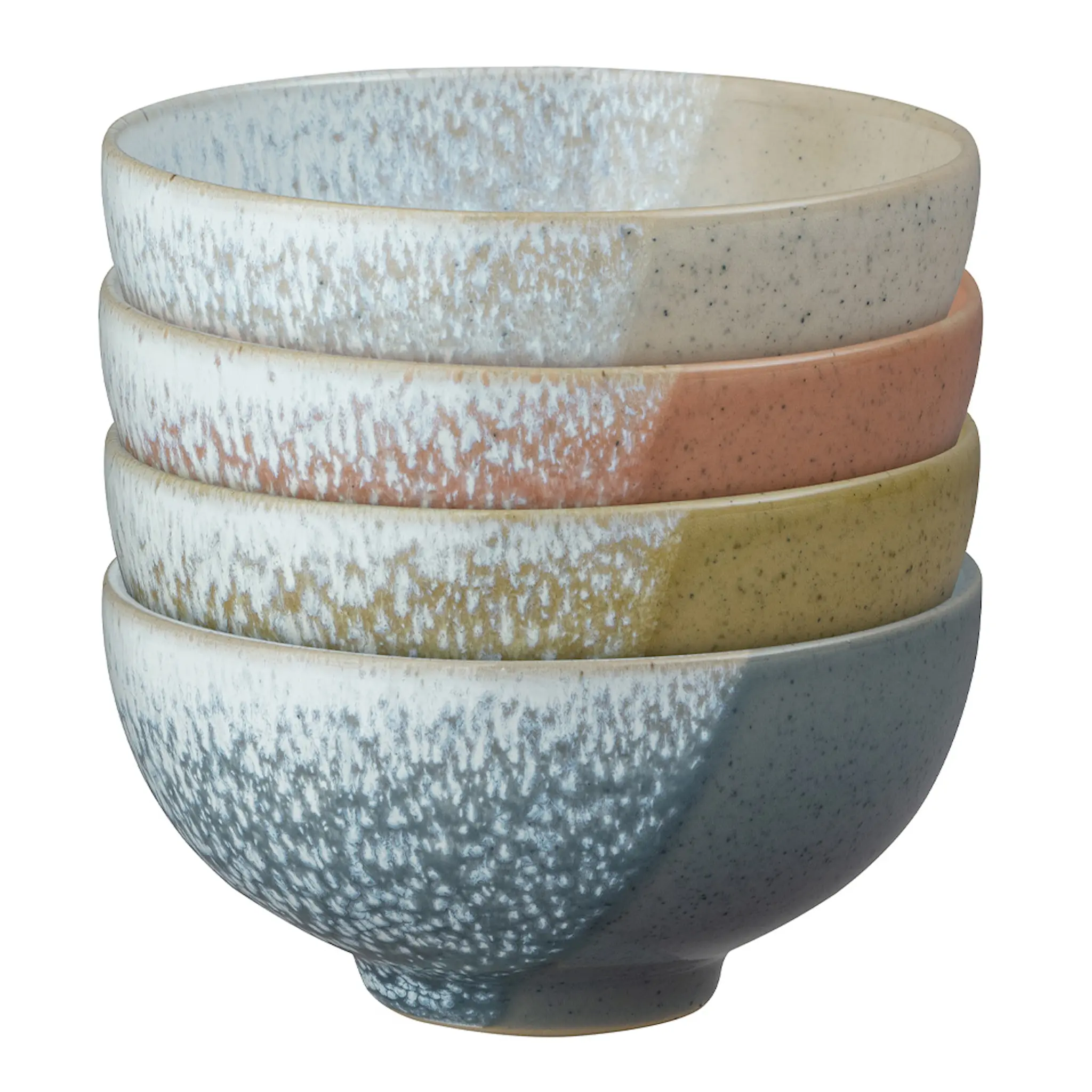 Denby Risskål 13 cm 4-pack Flerfärgad