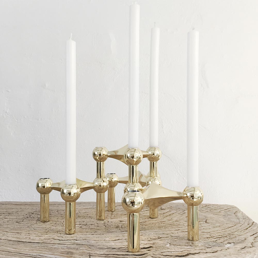 Stoff Nagel Lys 12 stk hvit