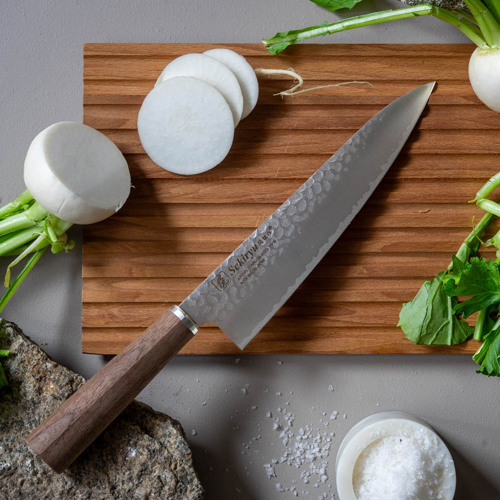 Sekiryu Kockkniv 20 cm valnöt