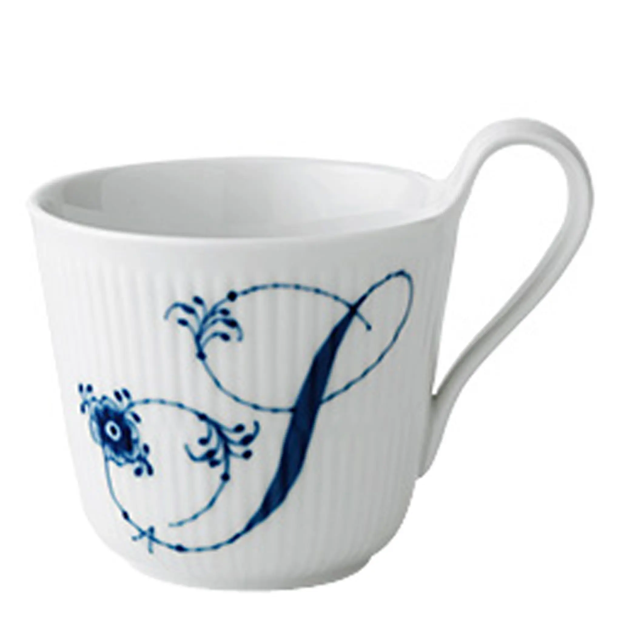 Royal Copenhagen Blue Fluted Pl Alphabet Mugg 33 cl S