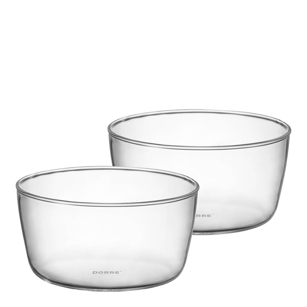 Dorre Seria serveringsskål 10x10 cm 2-pack glas