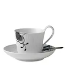 Black Fluted Mega Kopp/Fat 24 cl dekor 2