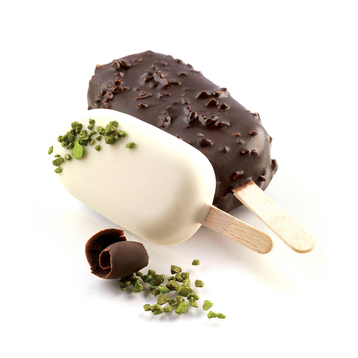 Silikomart Classic Jäätelömuotit mini + 50 jäätelötikkua + reseptit