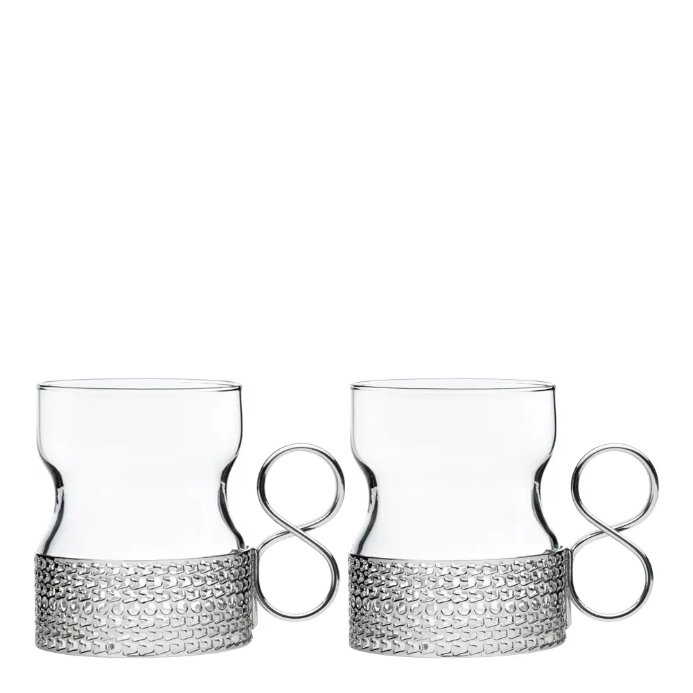 Tsaikka glass med holder 23 cl 2 stk